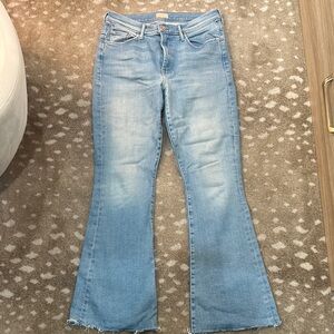 Women's Light Blue Mother brand flare jeans